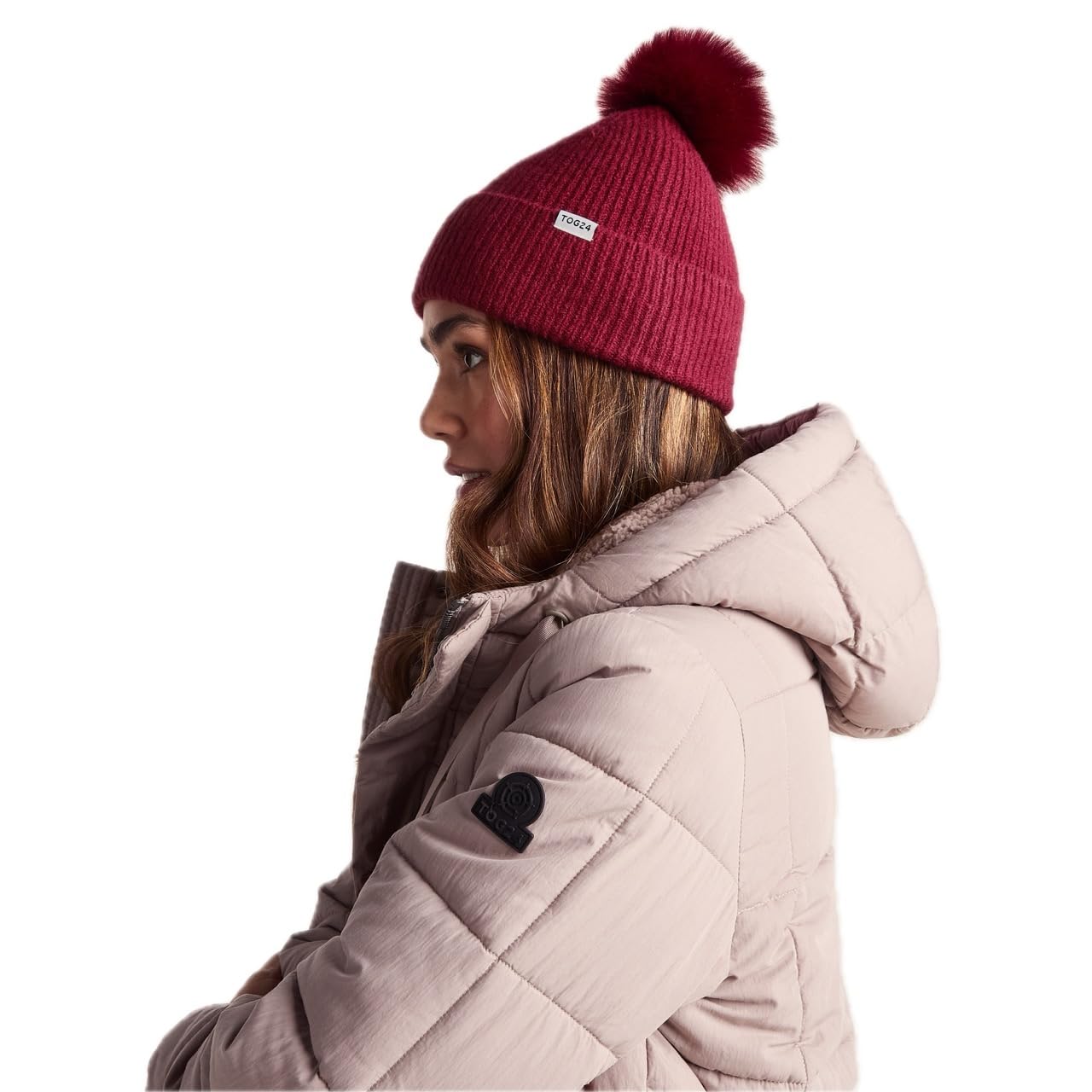 Tog24 Women's Burgundy 'Anya' Knit Hat In