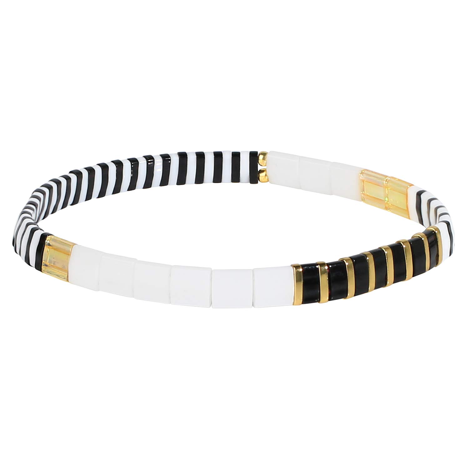KELITCH Damen Freundschaftsarmbänder Perlen Strang Armbänder