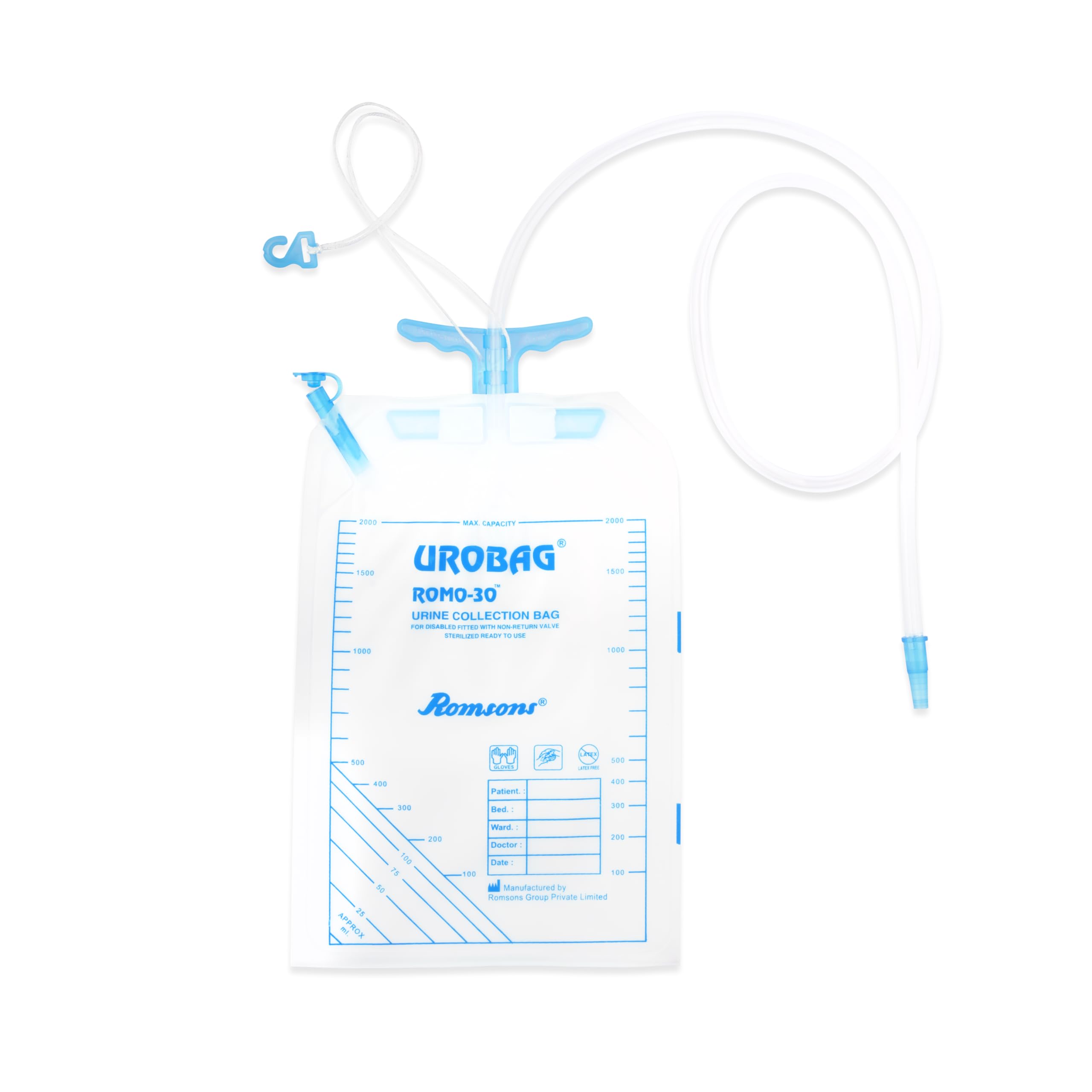 Romsons Romo 30 Urine Collection Disposable Bags (5 Pieces)