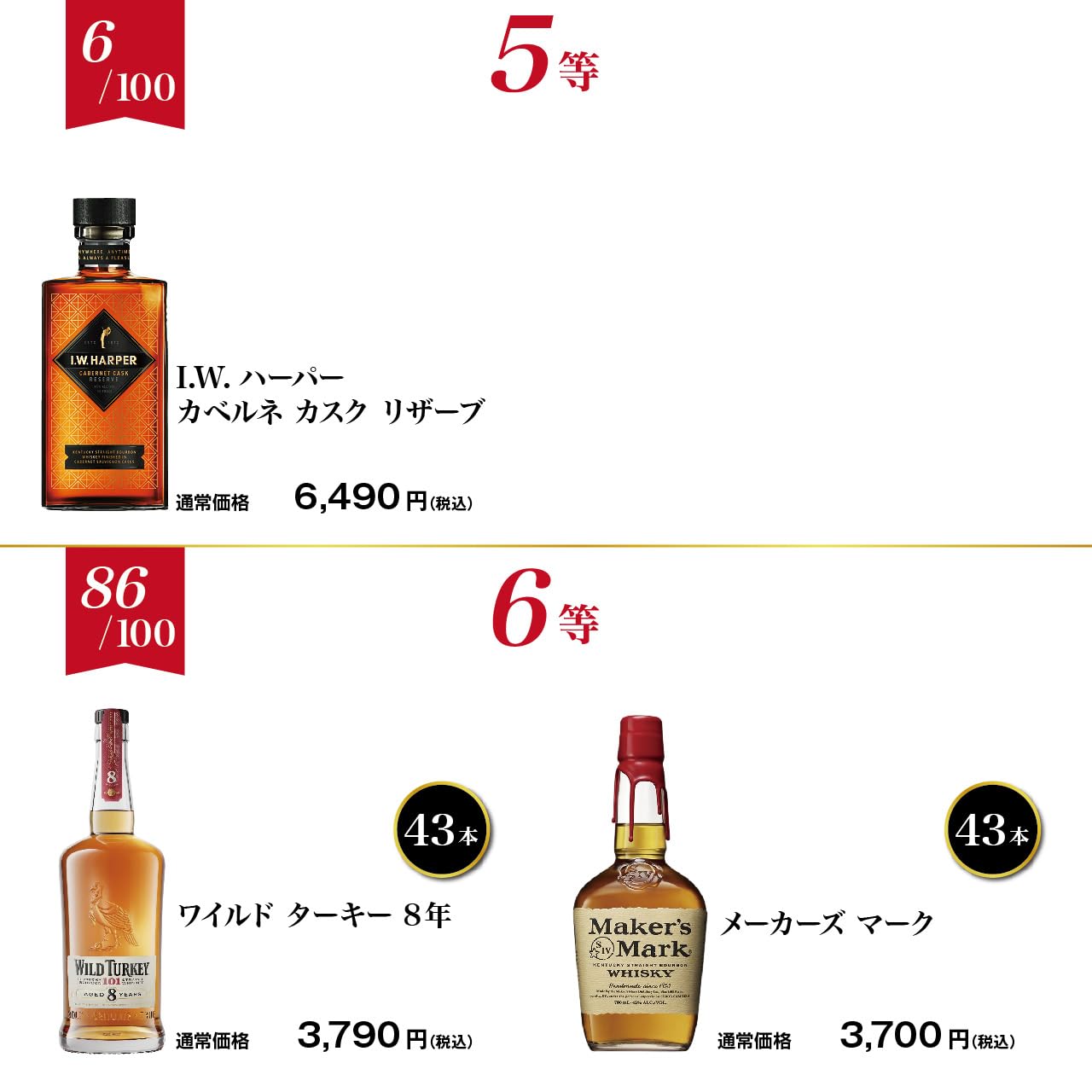 Amazon.co.jp: [第5弾]バーボン好き必見!!アメリカンウイスキーくじ