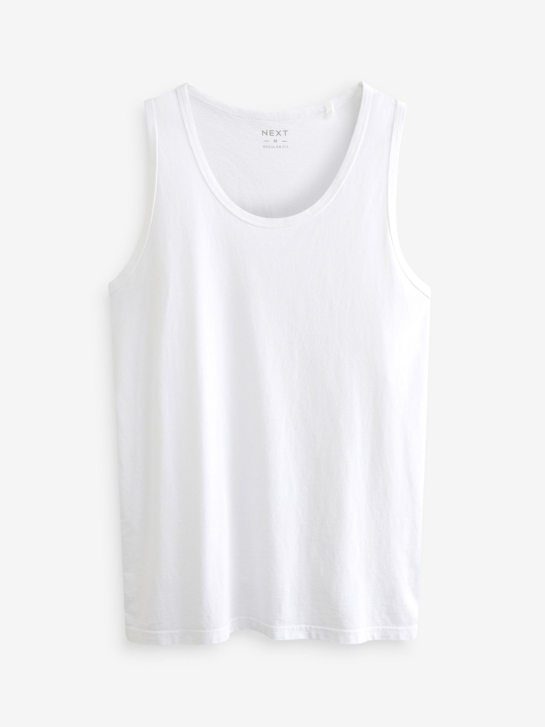 NEXT Hombres Pack de 4 camisetas sin mangas de algodón