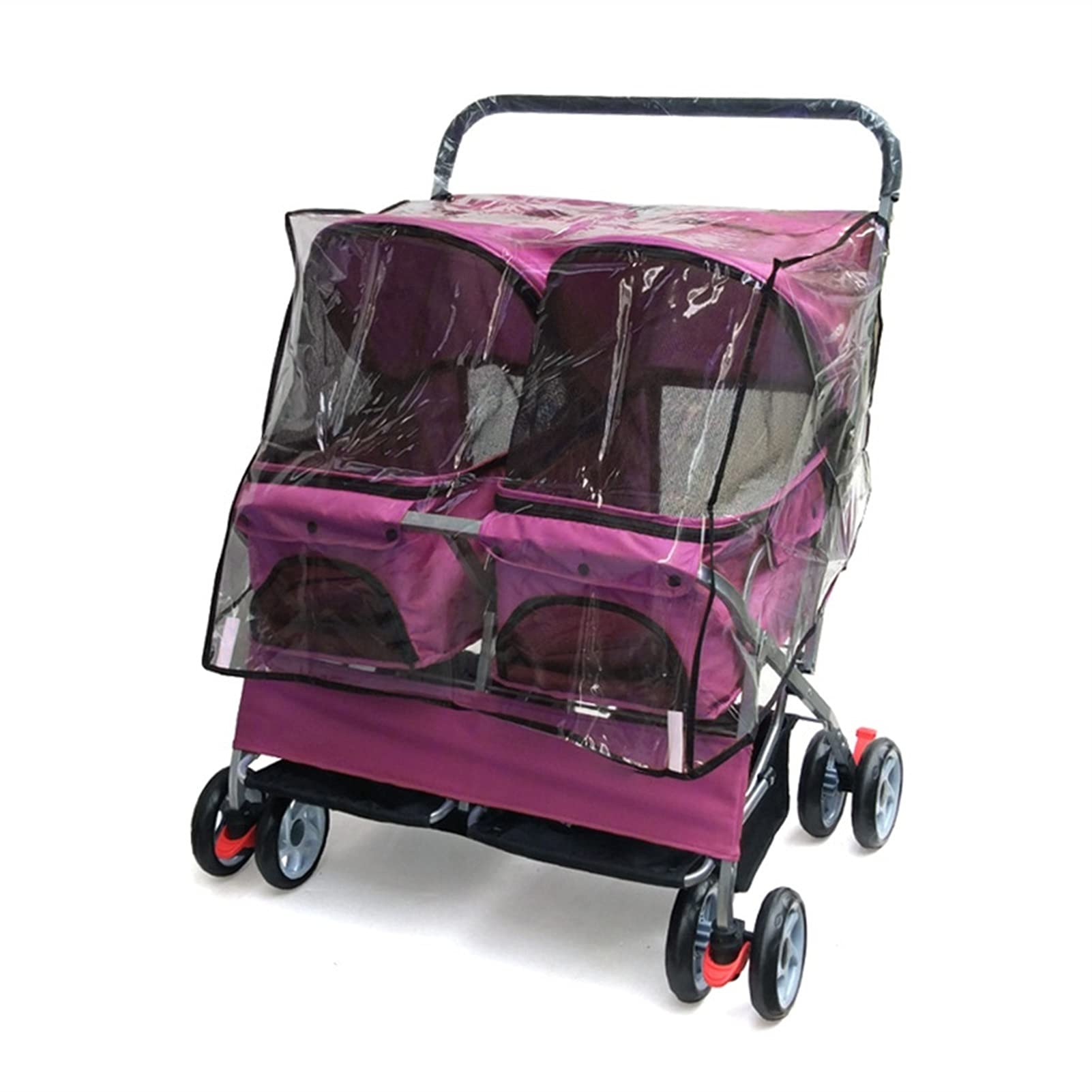 Cochecitos para mascotas para perros medianos y pequeños Cochecito premium para mascotas Asiento doble para dormir para perros, gatos y más Carro para mascotas Cochecito de viaje plegable para perros
