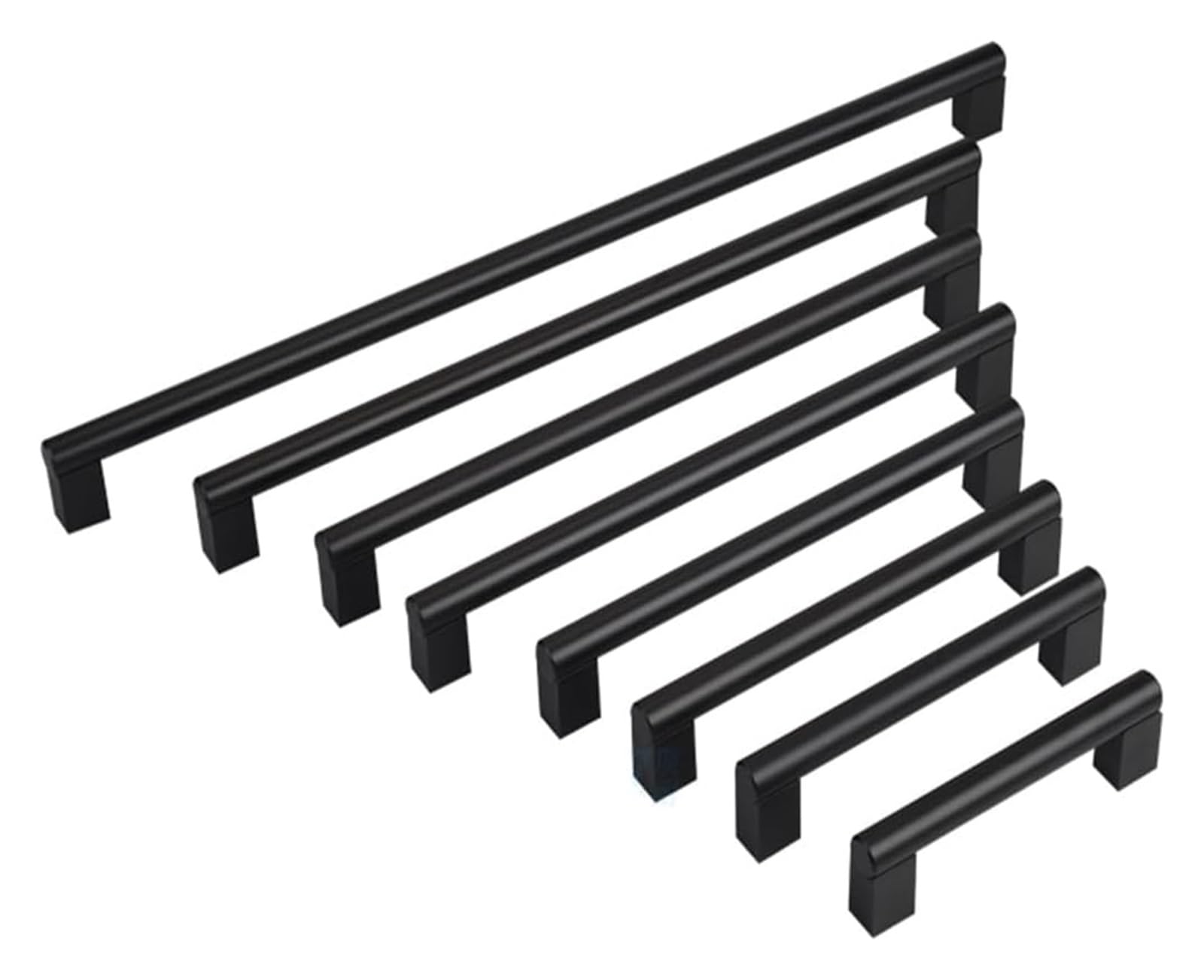 Uchwyty, klamki, uchwyty do szafek, uchwyty do szuflad, czarne uchwyty do szafek, uchwyty do szafek kuchennych, uchwyty do mebli sypialnianych, stop aluminium(Hole spacing 192 mm)