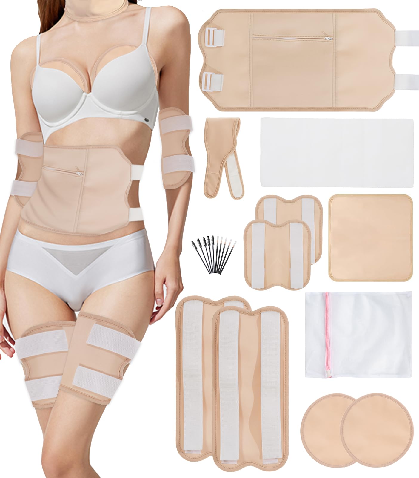 Castor Oil Pack Wrap for Liver Detox Castor Oil Packs with Adjustable Elastic Castor Oil Wrap Washable Anti Oil Castor Oil Pack Wrap Organic Cotton for Neck Waist Entire Body