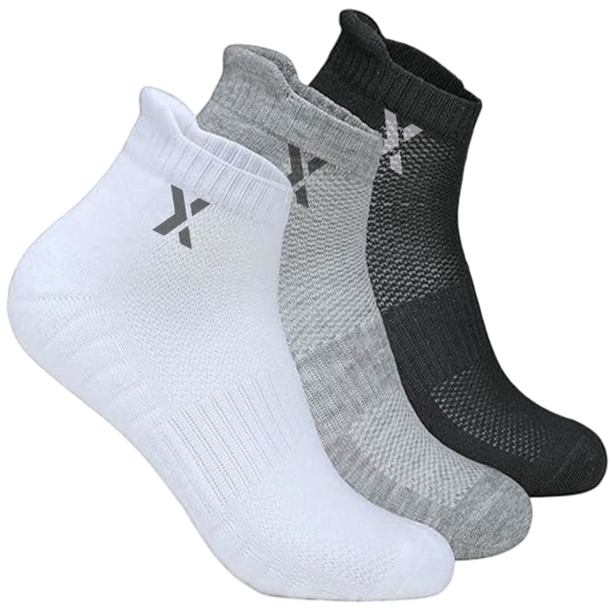 RECKZOZ Bright Socks for Men | Quarter Length | Odour-Free & Breathable | Padded Base & Anti-bacterial | 3X Softer than Cotton Socks-picture-21