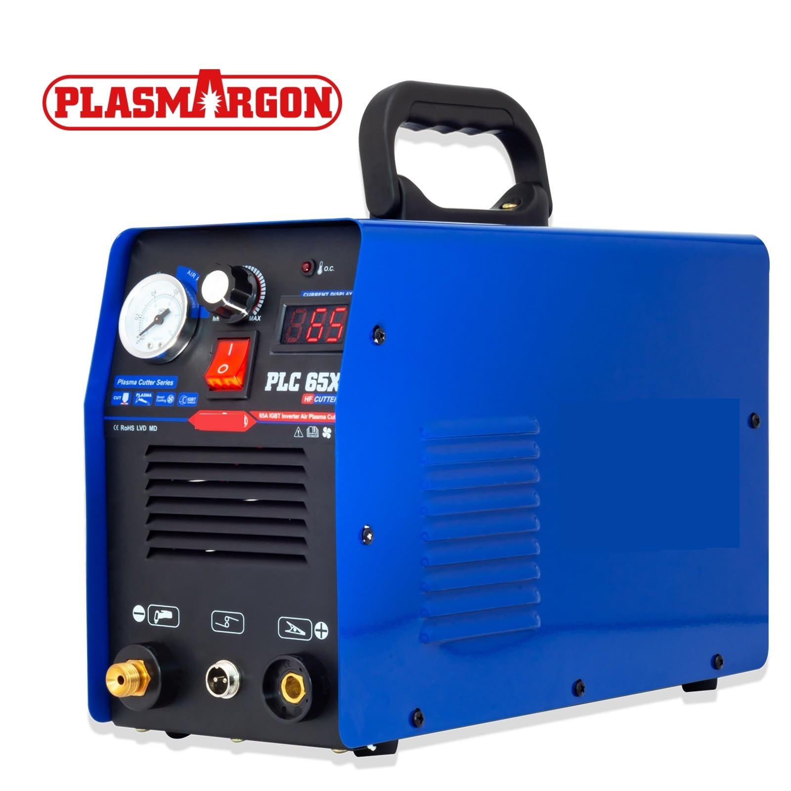 Przecinarka plazmowa CNC 65Amp IGBT Przecinarka plazmowa AG60 PALNIK i przenośna cyfrowa maszyna do cięcia plazmowego 18mm PLC65