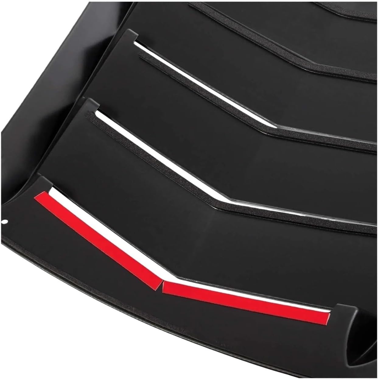 Rear Window Louvers In Matte Black Compatible For Ford Mustang 2015 2016 2017 2018 2019 2020 2021 2022 2023