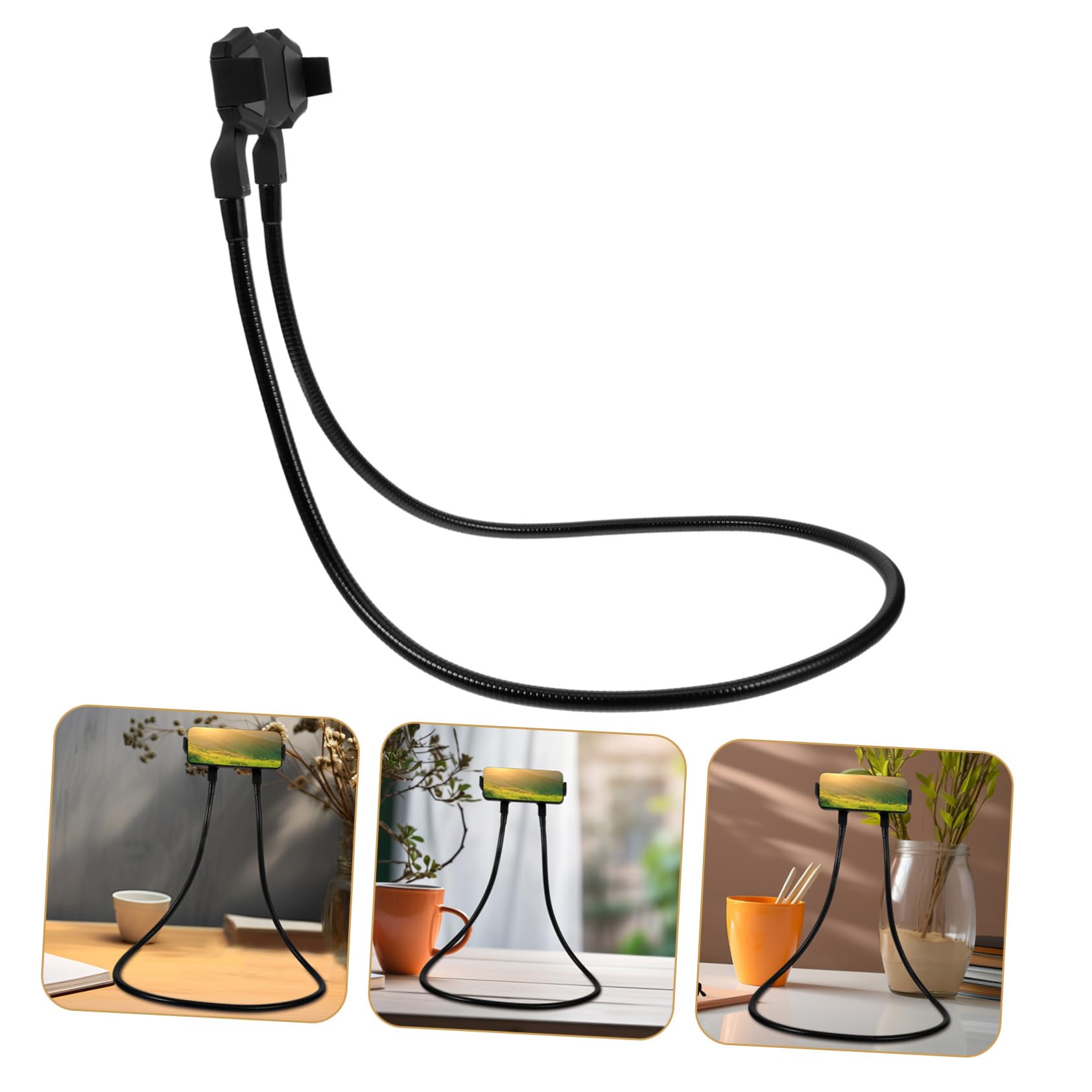 LALAFINA Soporte para Teléfono de Cuello Soporte para Tableta Reutilizable Diseño Colgante para Viajes