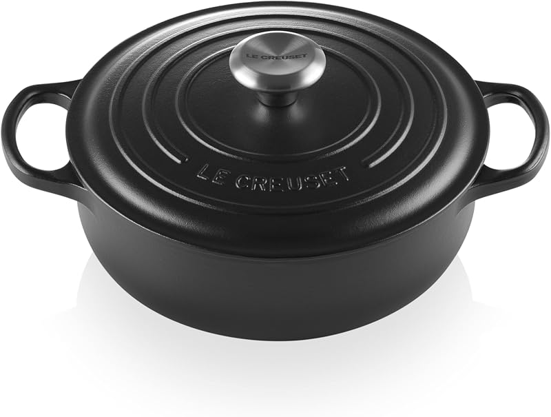 Enameled Cast Iron Signature Sauteuse Oven, 3.5 qt., Licorice