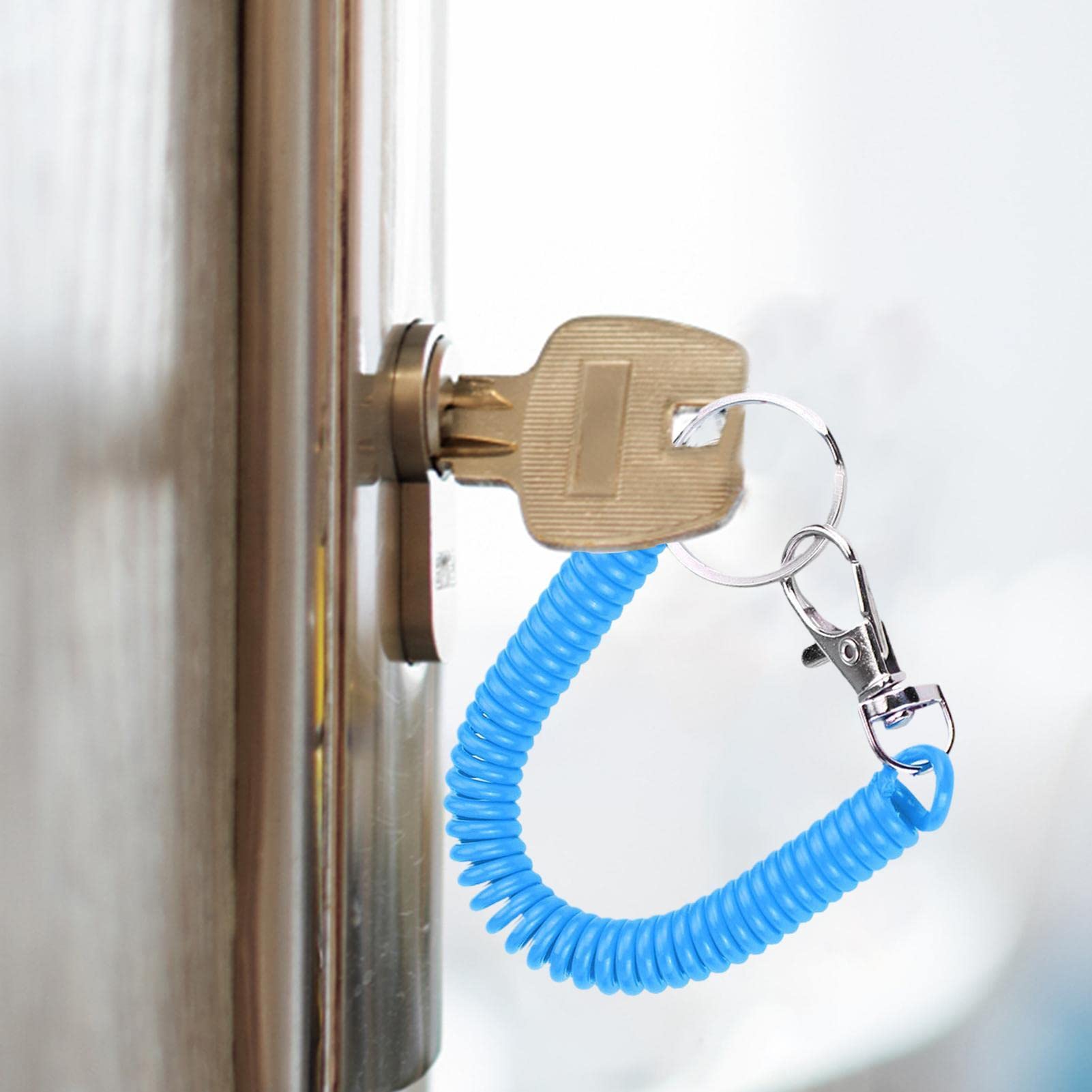 Richolyn Portachiavi A Bobina Retrattile - Portachiavi Elastico Con Cordino, Ideale Per Chiavi Auto E Casa - Foto 3