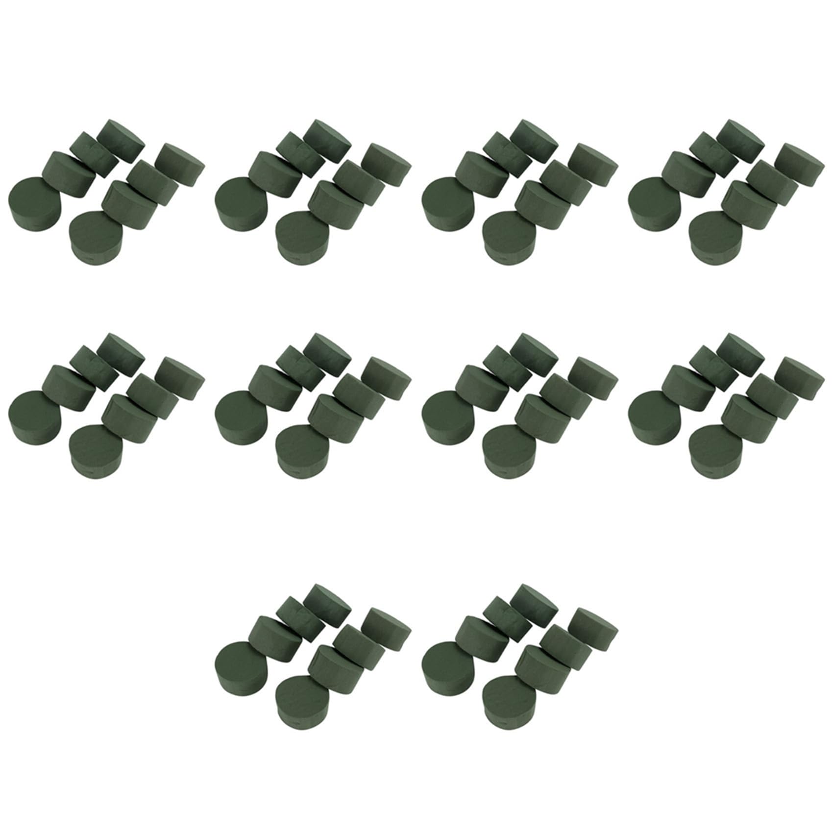 Vjsujehgy 80 Pack DIY Flower Arrangement Kit Green Round Wet Floral Foam, Wedding Aisle Flowers, Party Decoration