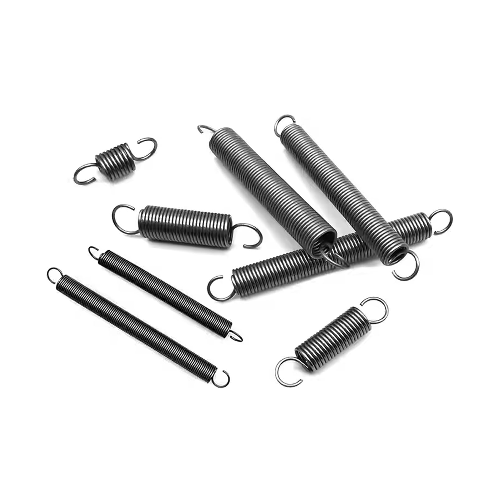 Resortes de Extensión 10 Uds. Resortes de expansión diámetro del alambre 1,2mm extensión resorte tensión gancho abierto(80mm,9MM_1.2MM)