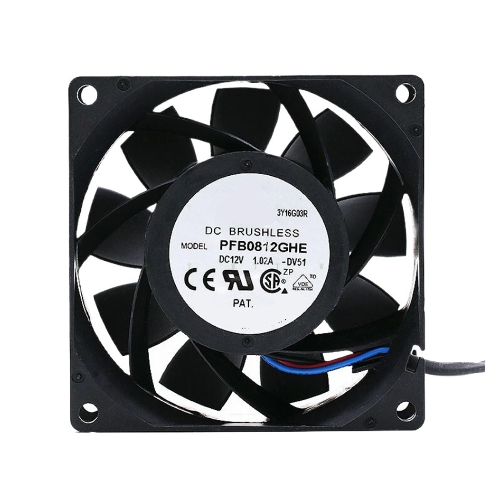 PEQYUACTE PFB0812GHE 8038 12V 1.02A 3.8 * 8CM Server Fan