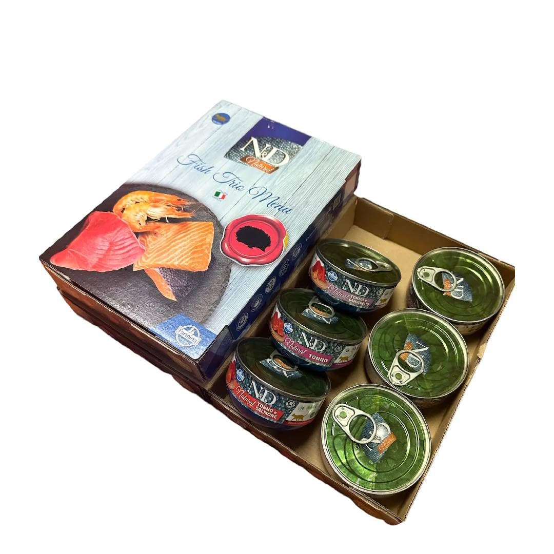 Farmina N&D Natural Fish Trio Menu 6 pcs Adulte Poisson 420g Pâte Poisson Chat Adulte
