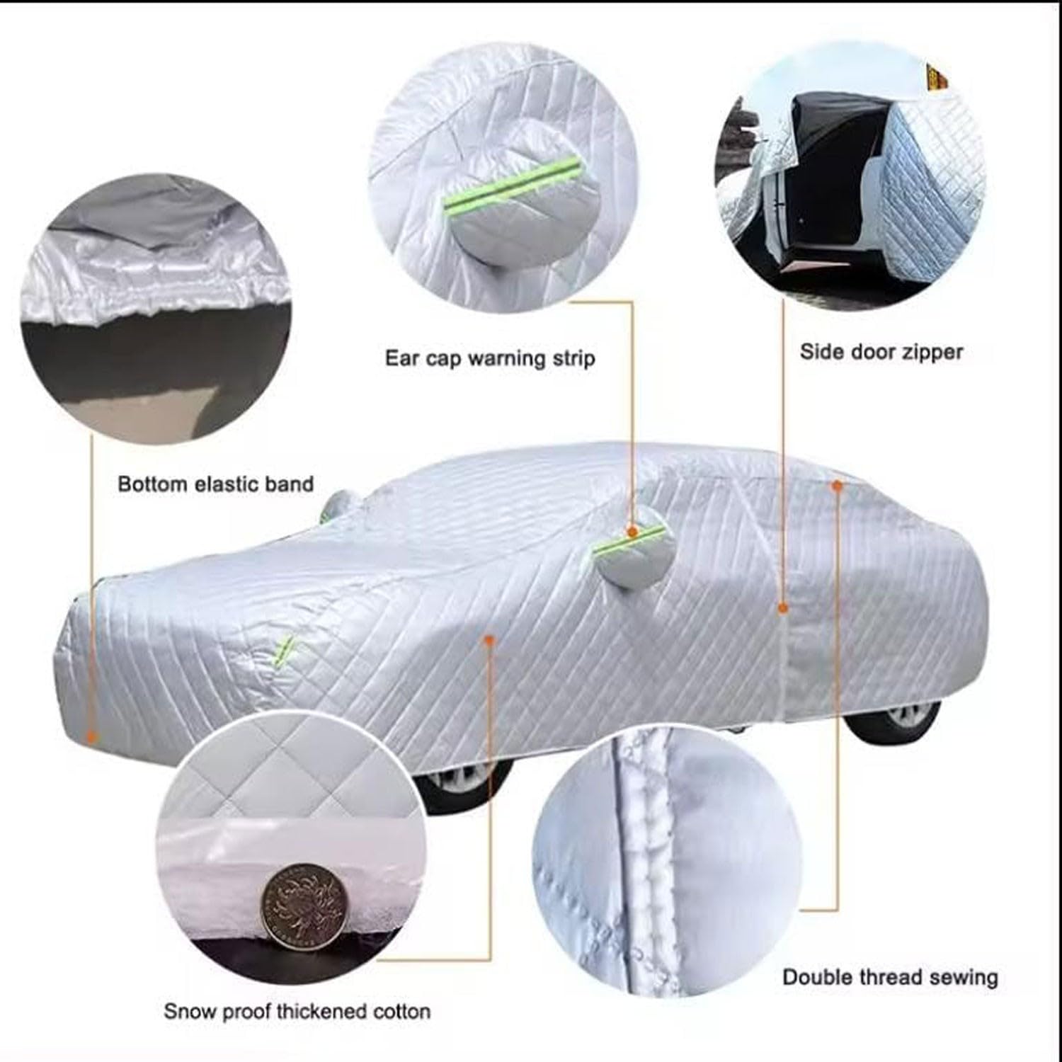 Telo Copriauto da Esterno per Audi Q3,SQ3,RS Q3(2012-2025) Telo Auto Antigrandine Impermeabile Anti UV Anti Vento