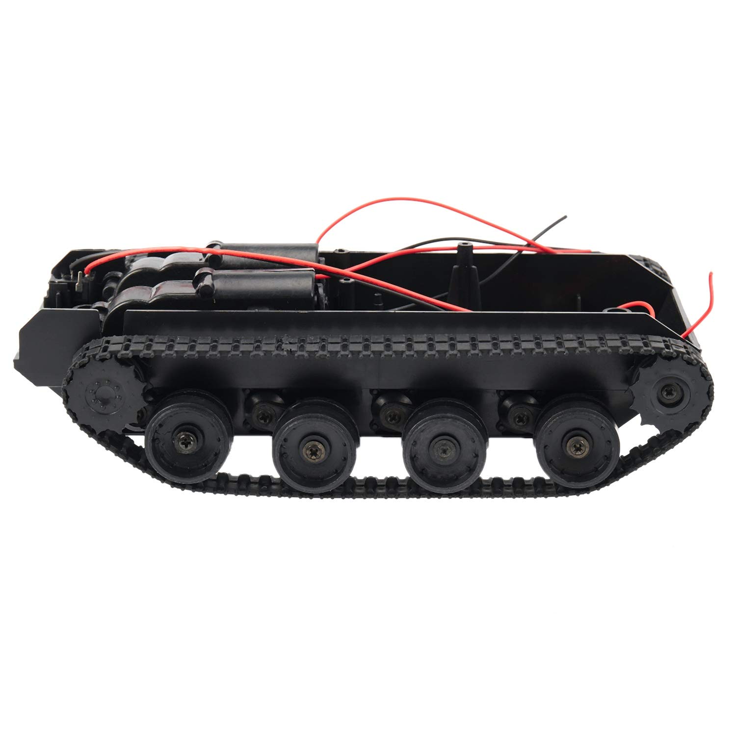 Rc Tank Smart Robot Tank Car Chassis Kit Rubber Track Crawler For 130 Motor Diy Robot Toys For Children