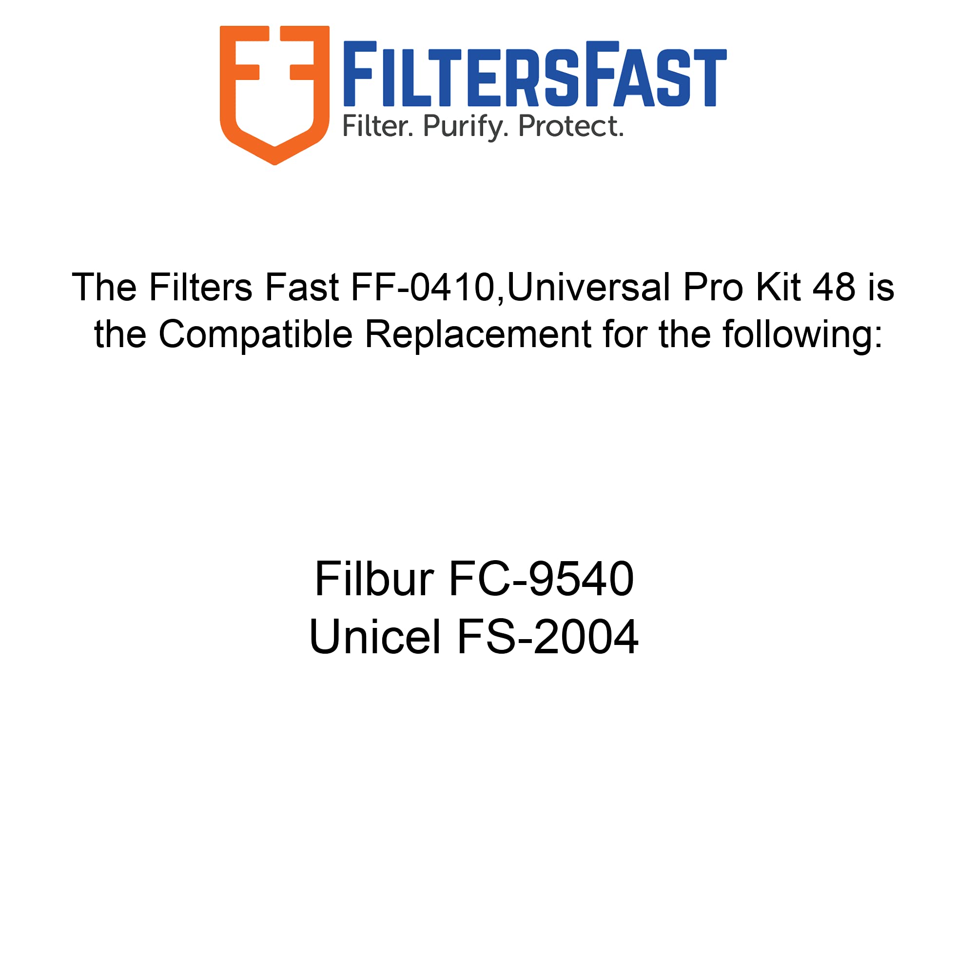 Filters Fast FF-0410 Compatible Replacement for Universal Pro Kit 48 Spa Swimming Pool Filter Cleaner Kit