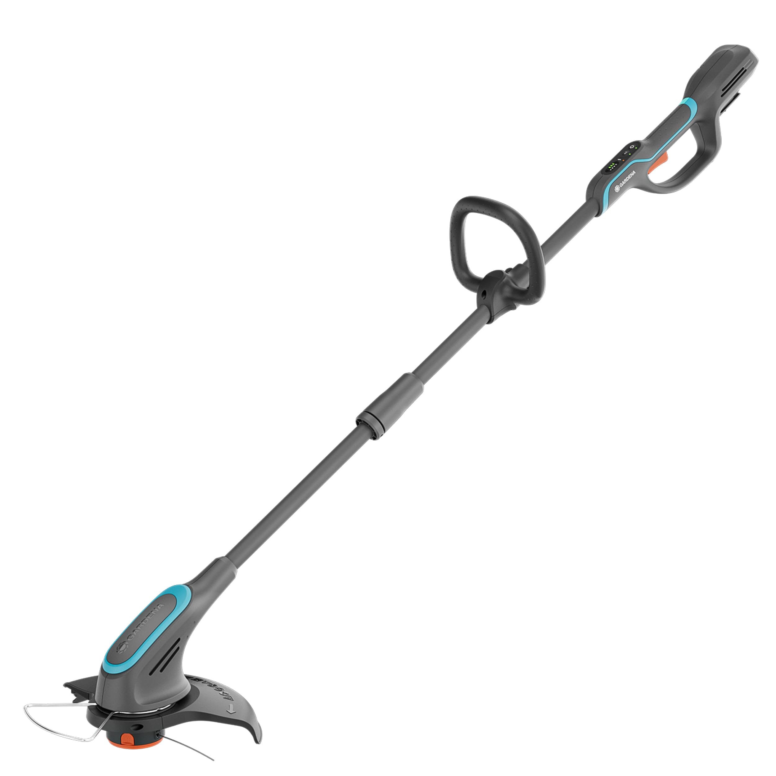 Gardena Cortabordes a batería PowerTrim 30/18V P4A Solo: Potente, Hilo de Nylon de 2 mm, Ajustable, para césped denso, Sin Cable (14703-55)