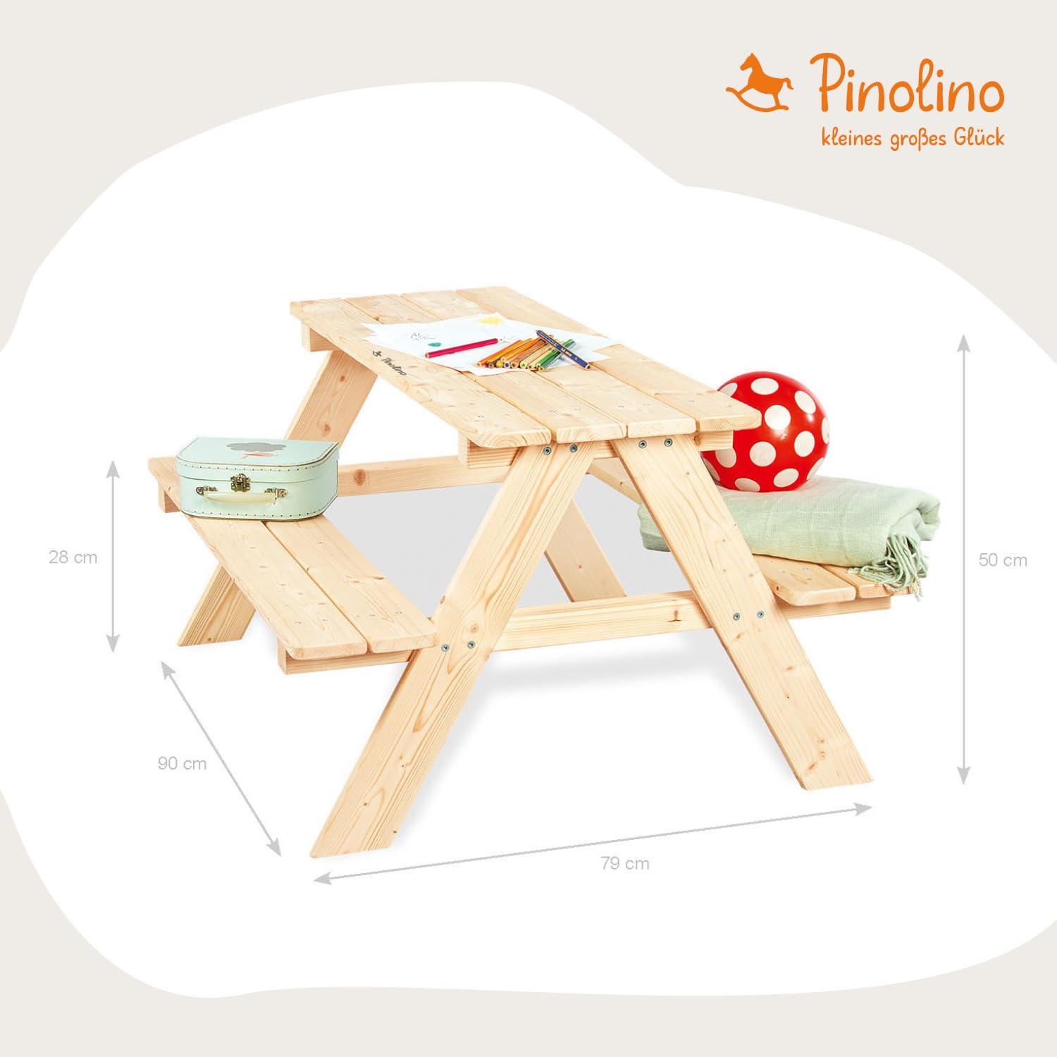 Banco de madera para niños - Pinolino