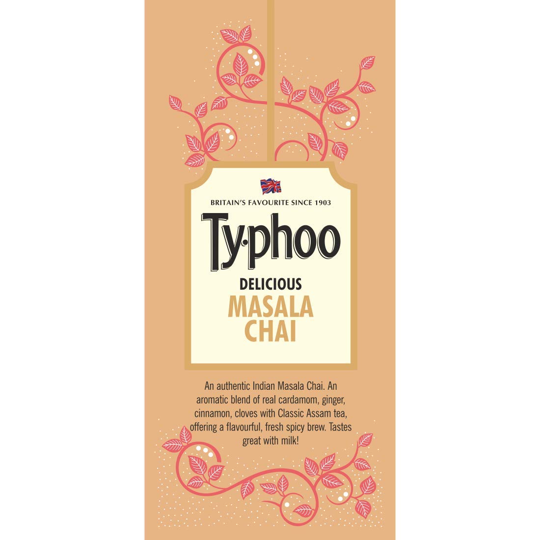 Ty-phoo Flurys Delicious Masala Tea Bags Enriched With Cardamom, Nutmeg, Clove & Cinnamon, 25 Tea Bags, 50 Grams - Image 8 thumbnail
