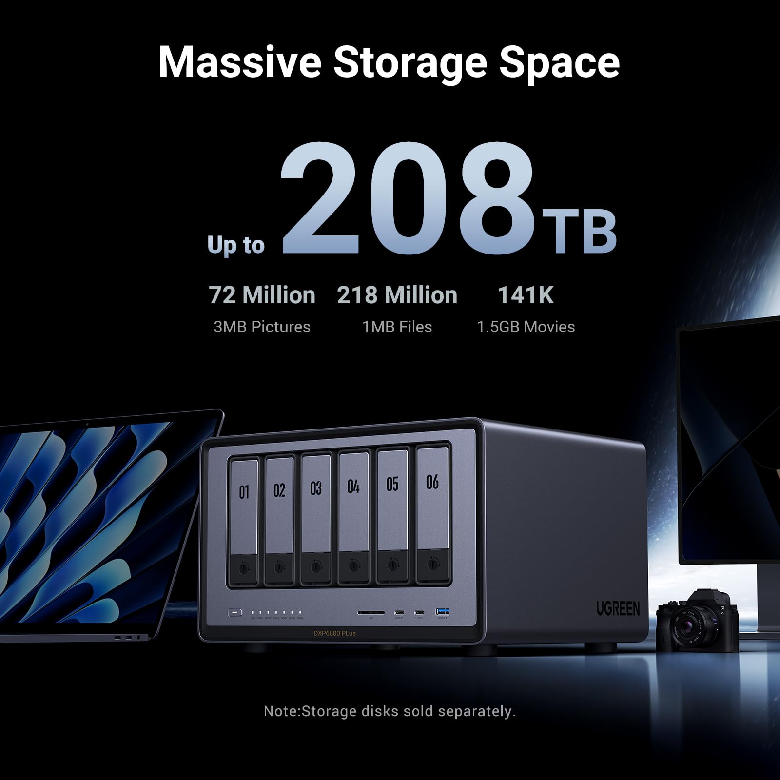 UGREEN DXP6800 Plus 6-Bay Desktop NAS Review - Dettaglio