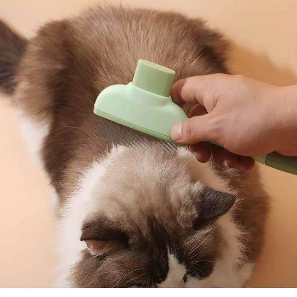 Peine para Mascotas | Ligero Y Rápido Para Peinar El Pelo, También Se Puede Usar En Ropa Y Muebles(Green)