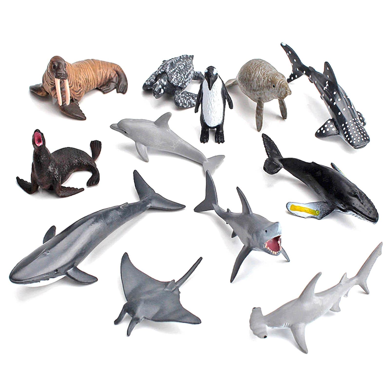 Amazon.co.jp: 動物フィギュア 海洋フィギュアセット リアルな