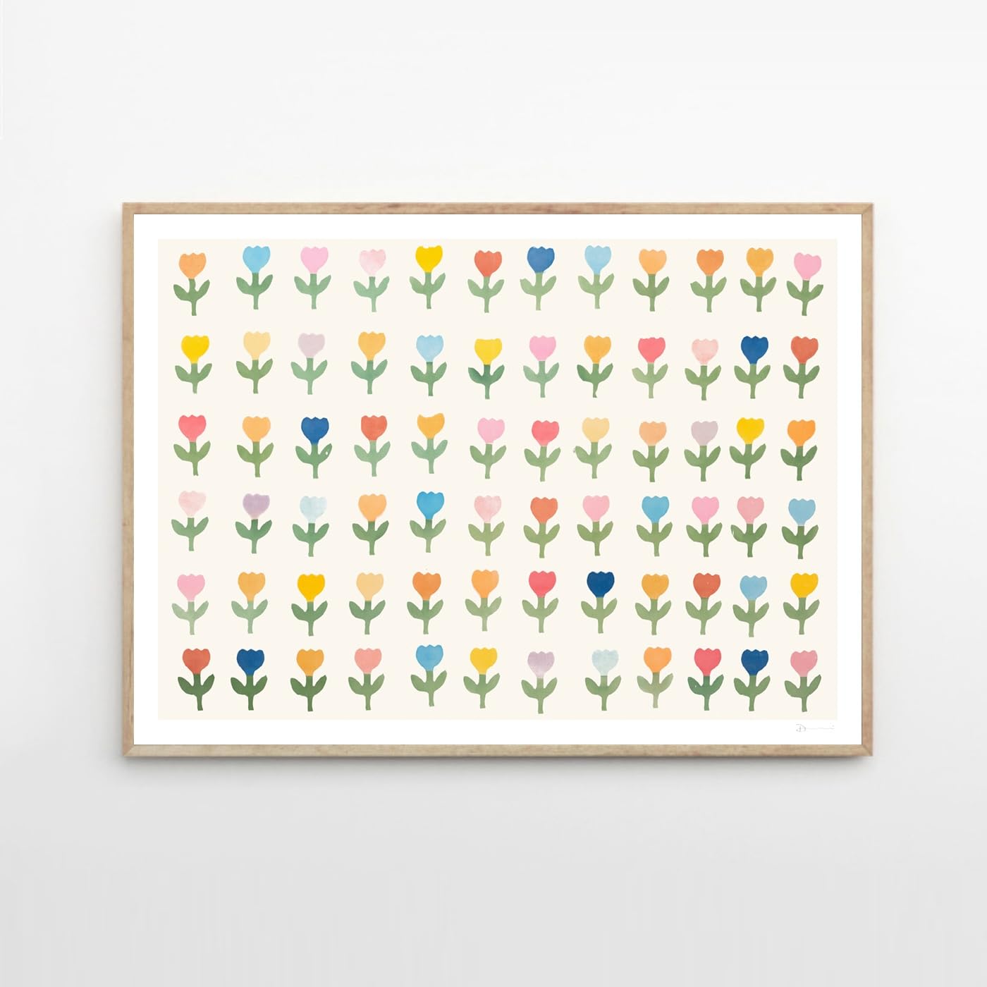 Amazon.co.jp: THE POSTER CLUB ポスタークラブ 72 Flowers 30×40cm