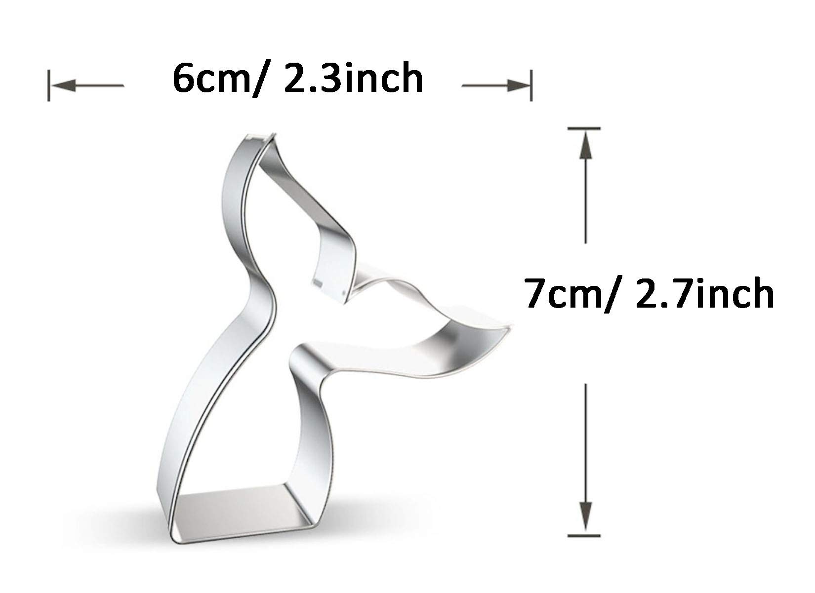 Stampi Biscotti Professionali Stampino Per Biscotti A Forma Di Balena | Acciaio Inox | Circa 8x5.3 Cm | Lavabile In Lavastoviglie Stampino Per Biscotti 8x5.3 Cm
