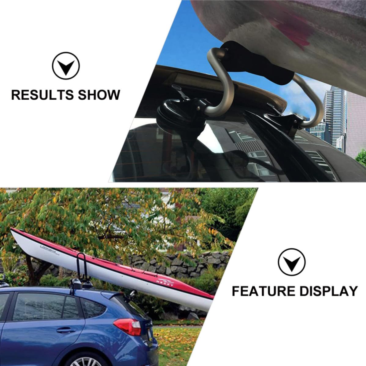 Rodillo para Kayak y Canoa con Ventosa de Aluminio para Techo