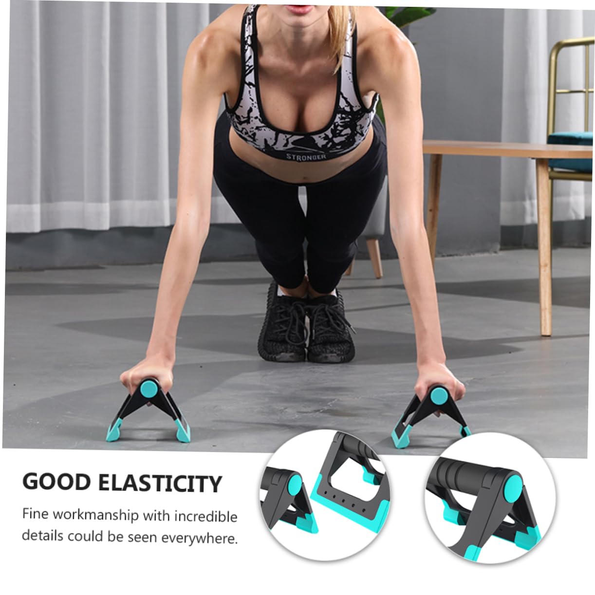 HONMEET Fitness Equipment Pushup Bracket for Men Non-slip and Comfortable Grip