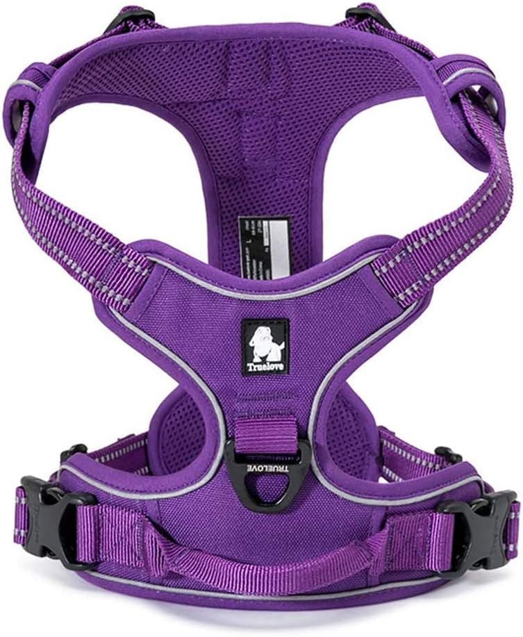 Kismaple Adjustable 3M Refletive Dog Harness, Soft Padded No Pull