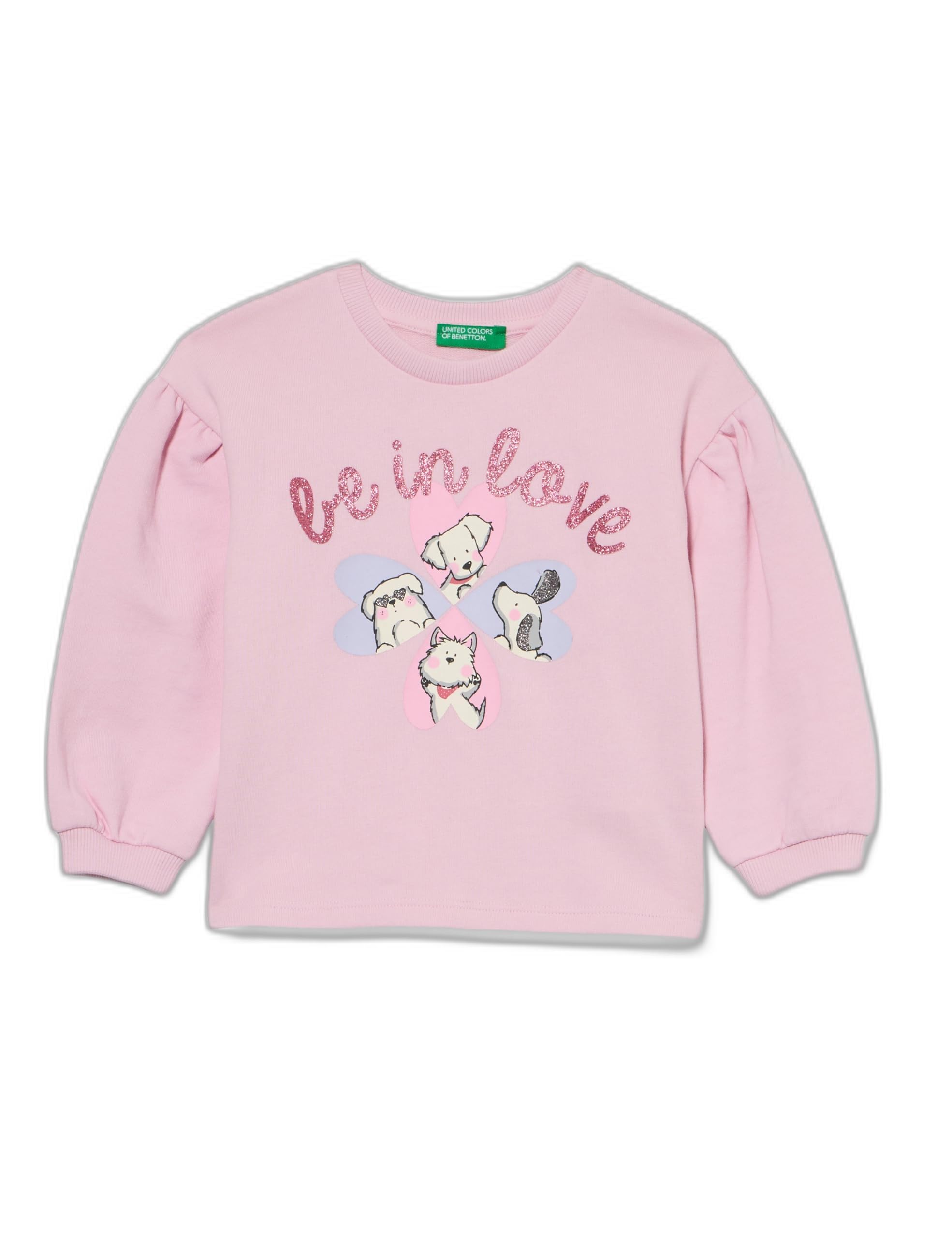 United Colors of Benetton Bluza z kapturem Dziewczynki Maglia G/C M/L 32n4g10fx