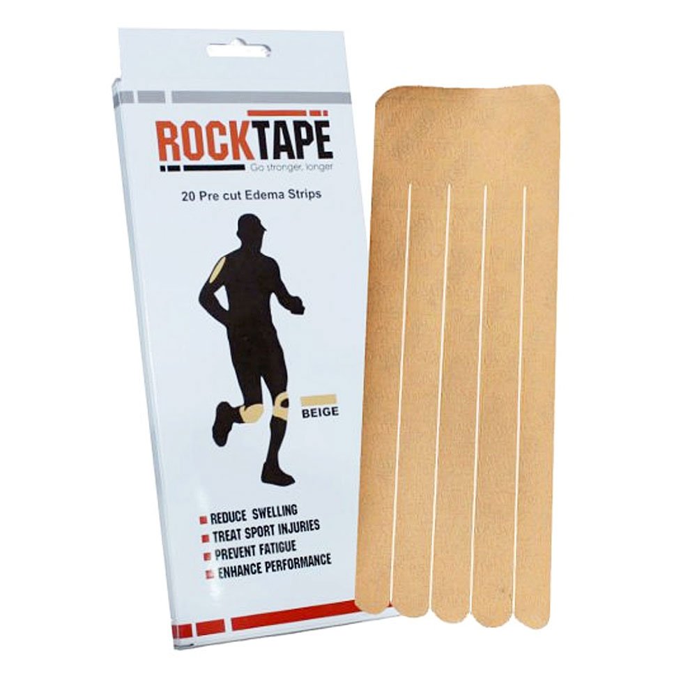 RockTape Kinesiology Tape, Recovery Edema Patches, Ideal for Bruising, Pain Relief & Muscle Injury, 20 Pre-Cut Strips