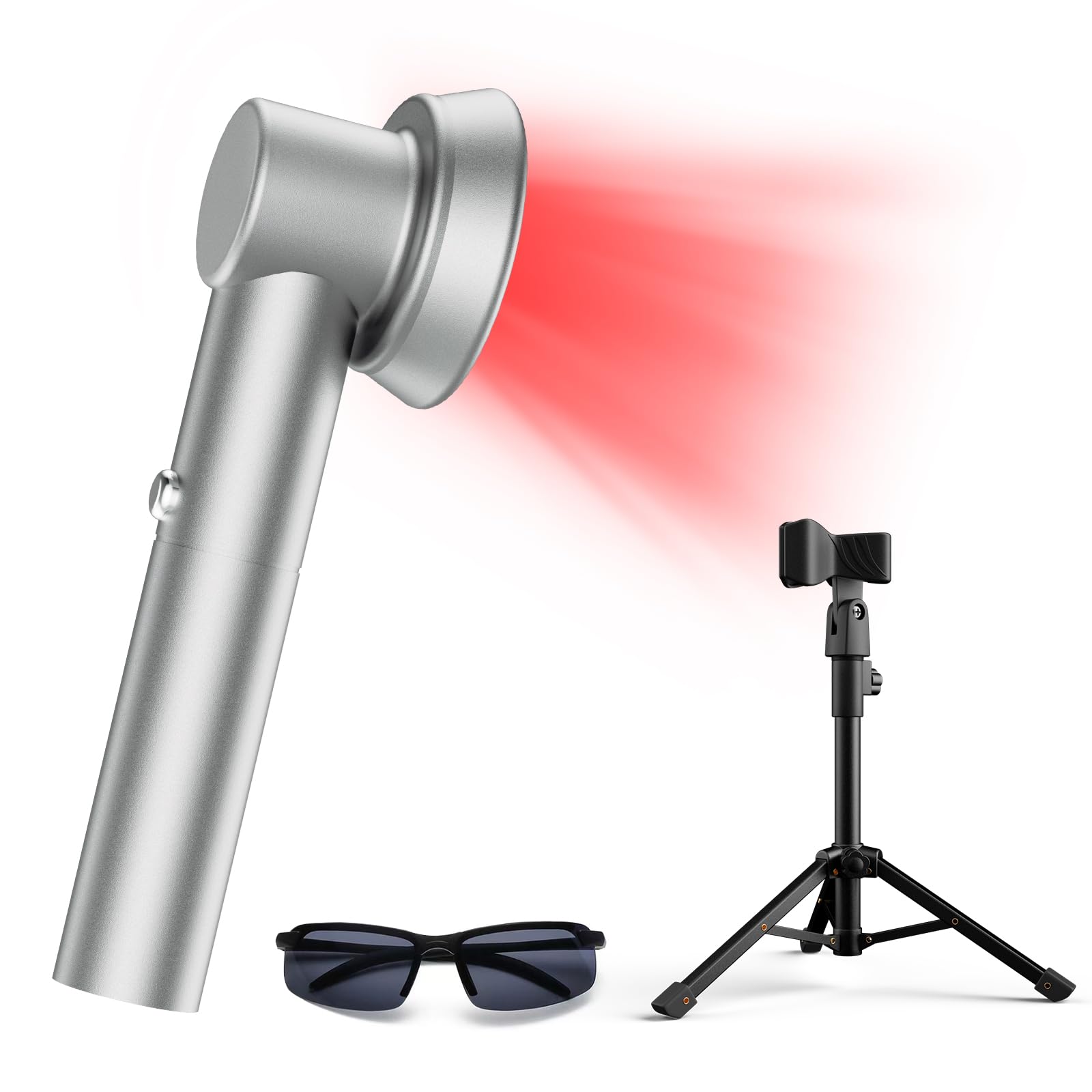 Handheld Red Light Therapy Device with Stand, Cold Laser Therapy Device with 3 Modes & Timer, Near-Infrared Red Light Therapy for Body, Knee, Feet, Back, Muscle, Joints