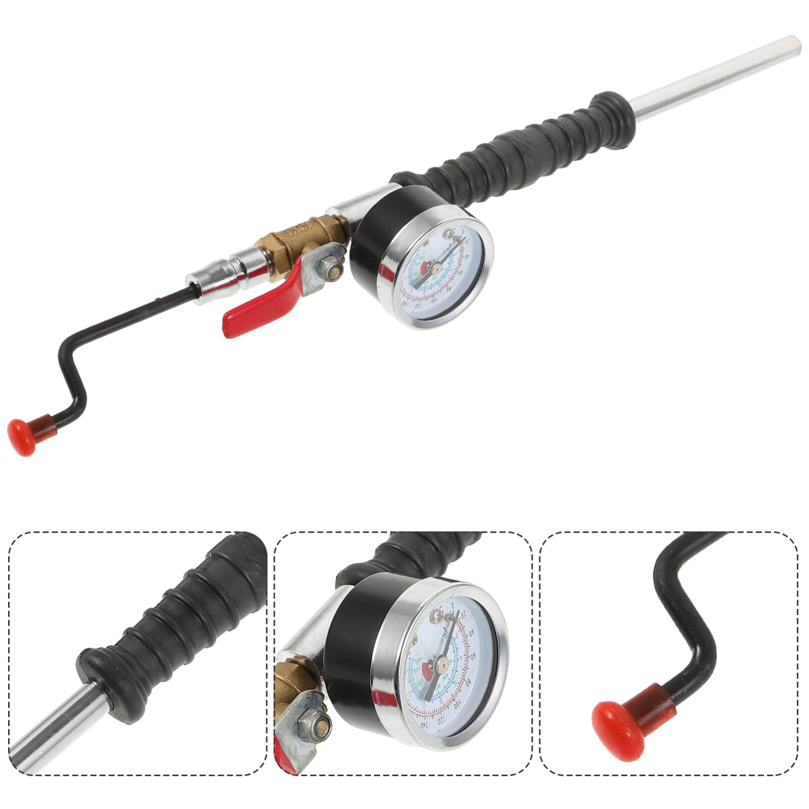 Happyyami Air Chuck Manometro Pressione Gomme per Auto Portatile