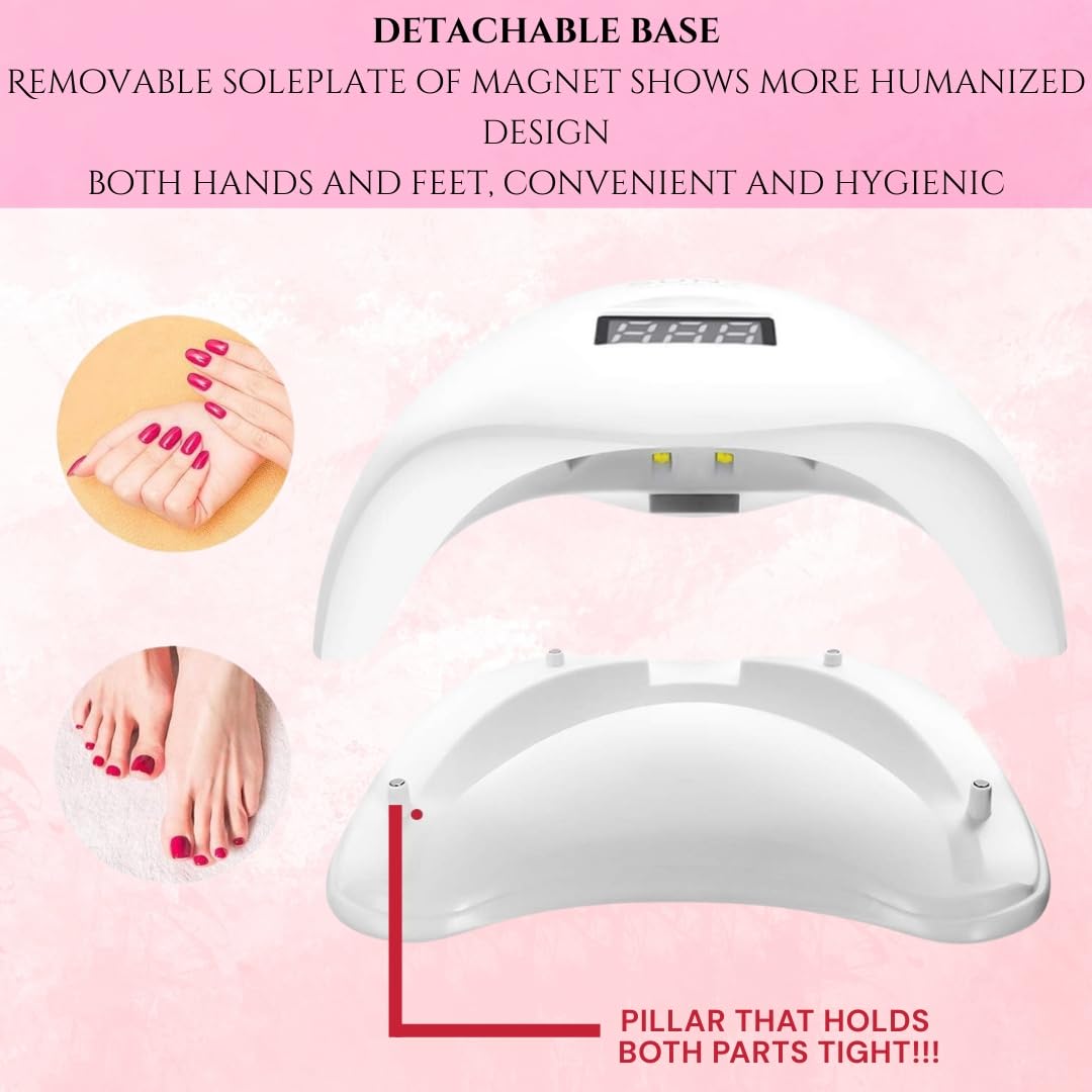 STARTIPS Gel Nail Polish UV Light Lamp Nail Dryer Machine And Nail Paint Dryer Machine For Nails Art White, uv light for resin art drying, all in 1 uv led drying machine. Sun 5 uv lamp - Image 5 thumbnail