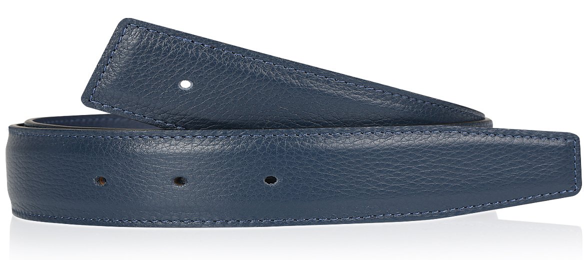 Premium Wendegürtel Navy in Echtleder für Damen & Herren in der Breite 31mm Gürtel in der Farbe Blau