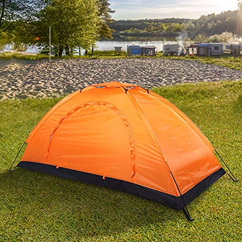 Carpa impermeable para 1 persona Cyrank ligera y resistente al viento miniatura 6