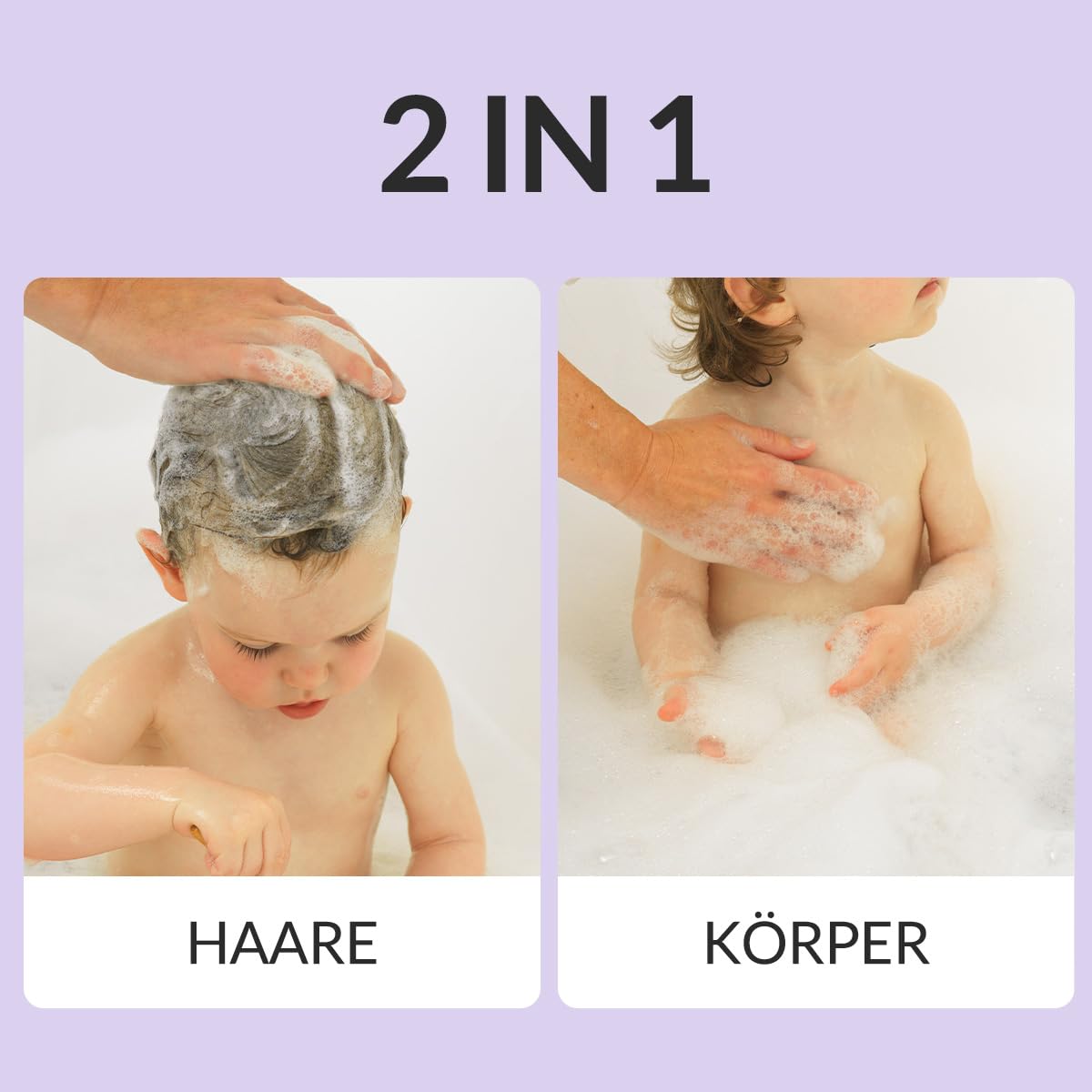 Bee Nature - 2 in 1 - Baby Duschgel - Bio-Honig - Lindert Hautausschlag - Reinigt und Spendet Feuchtigkeit - Tränenfrei - Geeignet für Neugeborene mit Trockener, Empfindlicher Haut - 500ml