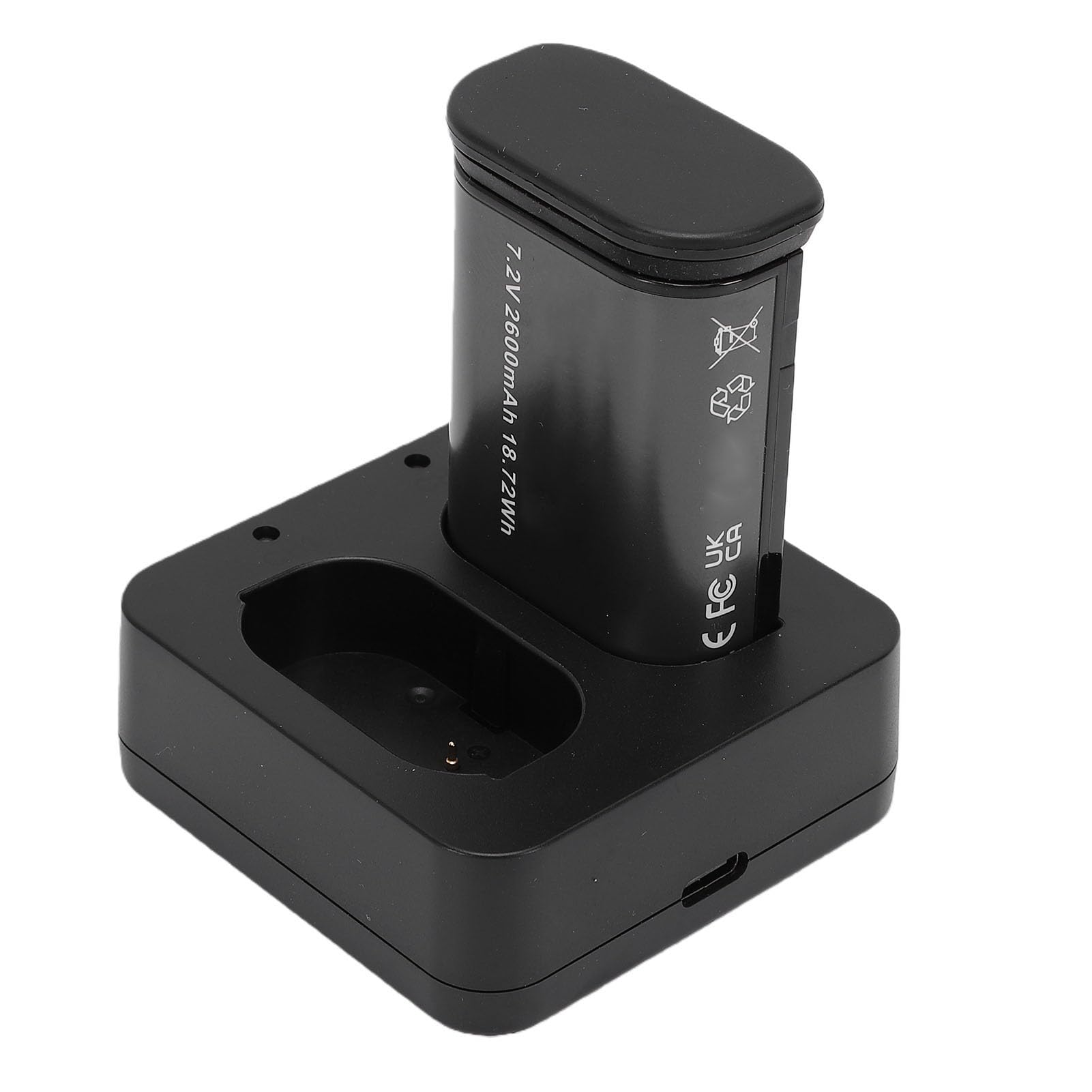 GOWENIC Zamiennik Akumulatora Aparatu i Podwójnej ładowarki USB do BP SCL6 BP SCL4, Akumulator 2600 MAh z Wejściem Szybkiego ładowania PD Typu C do Aparatów Cyfrowych
