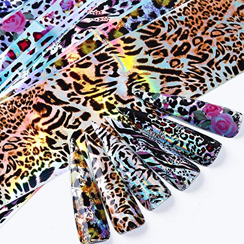 Buy 16 sheets Retro rainbow paisley bandana geometric floral NAIL FOILS