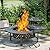 OutVue 47 Inch Fire Pit with 2 Grills, Wood Burning Fire Pits for Outside with Lid & Poker, BBQ& Outdoor Firepit & Round Metal Table 3 in 1 for Patio, Picnic, Party