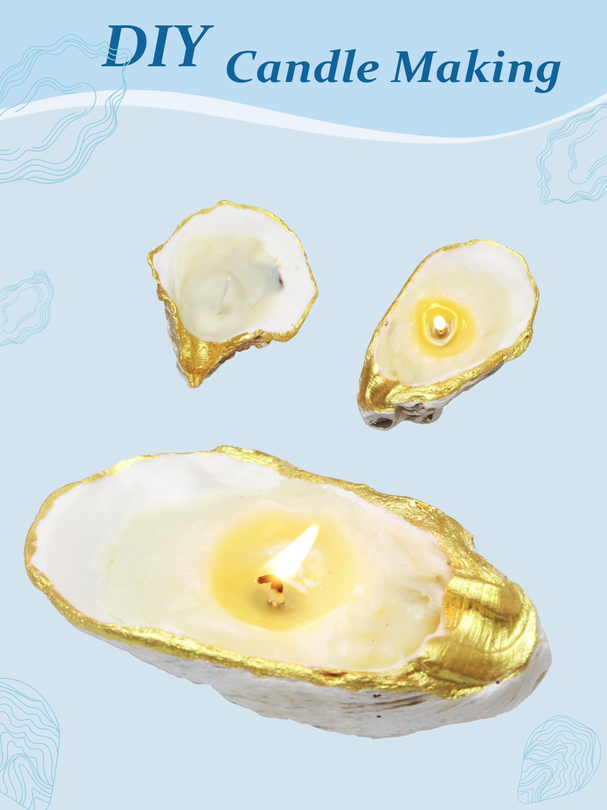Konkave Austernmuscheln zum Basteln und Basteln, 7,6 cm - 10,2 cm, Schmuckkästchen, Malen, Weihnachtsdekoration, Vasenfüller, Großpackung Muscheln, 25 Stück