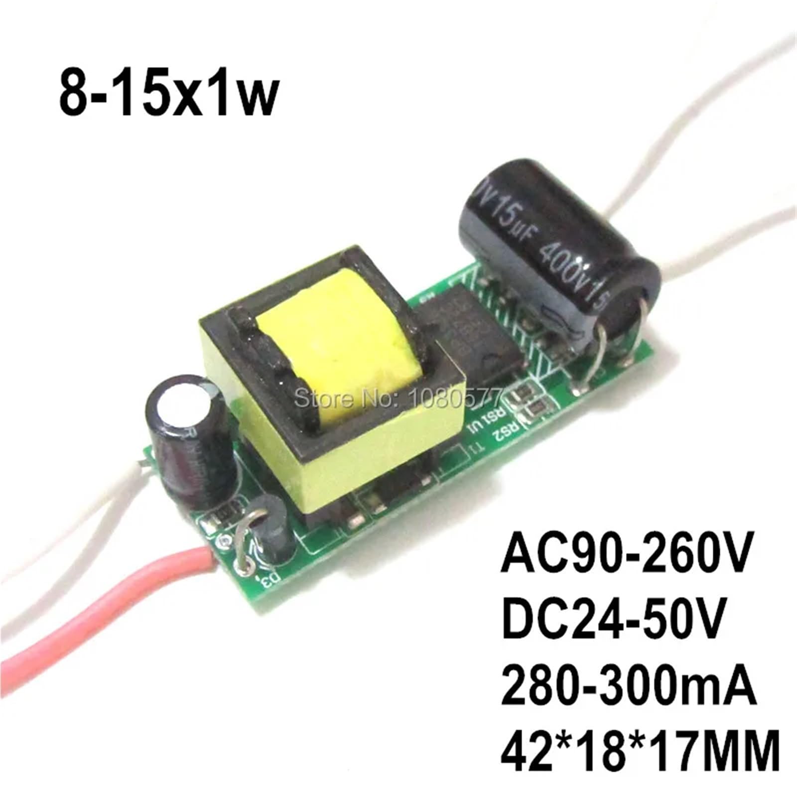 Trasformatore per LED, Alimentatore driver LED a corrente costante a bassa tensione 1W-50W 280-300mA DC3-160V 1/5 pezzi(1 piece,18-24x1w DC60-80V)