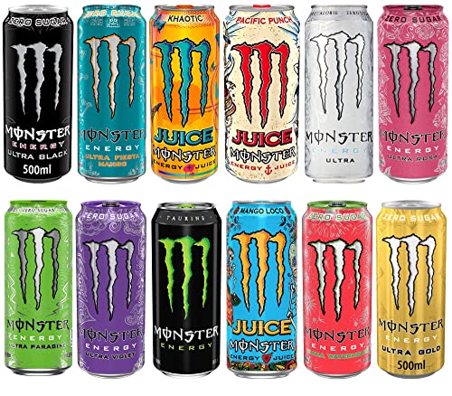 Image of Monster Energy Drink Multi Flavour Mix Variety Pack (Pack Of 12) Combo