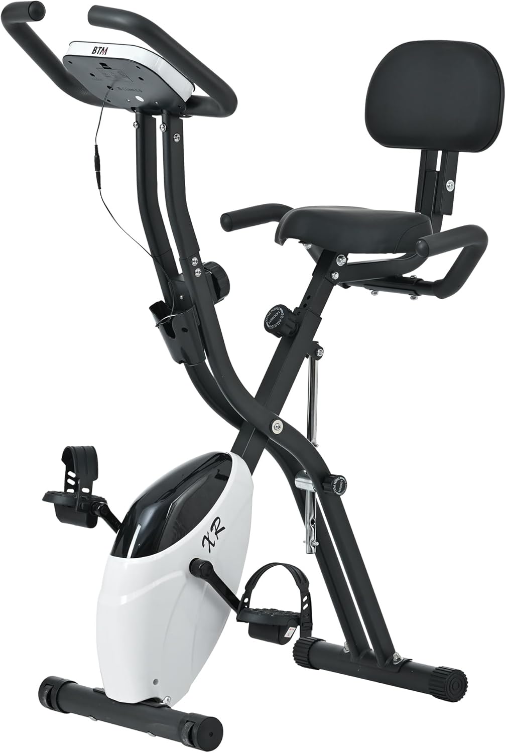 折りたたみ フィットネスバイク 静音マグネット式 16段階負荷調整 腰痛