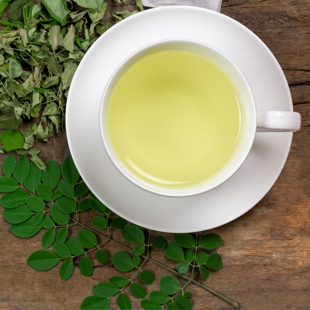 Alpi Nature Ekologiczna Moringa 100g, Suszone i Cięte Liście Moringi, Ziołowa Herbata Liściasta