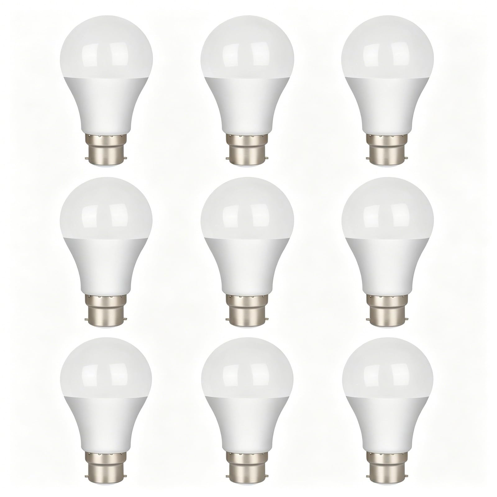 Bombilla LED B22 Blanco Cálido 3000K 12W (Equivalente 120W) Sin Parpadeo Ahorro de Energía IRC>80 No Regulable para Salón Dormitorio Cocina Araña y Lámpara de Mesa(9 Pack)