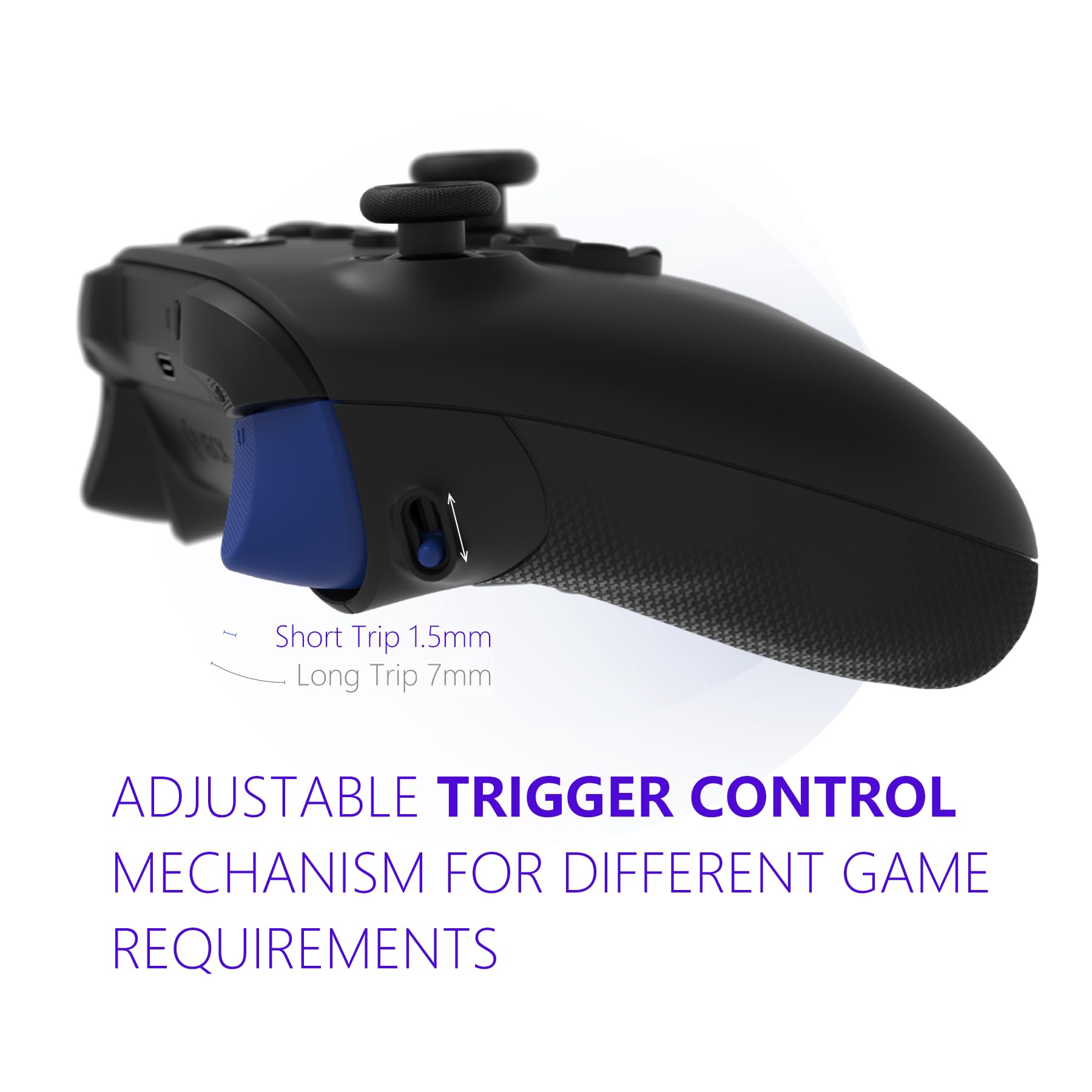 HEXGAMING Controller wireless Ultra X per Xbox Series X & S, per Xbox One e per Windows 7/8/10-4 pulsanti posteriori, grilletti regolabili, levette intercambiabili, 6 profili, motivo legno